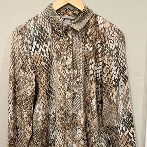 H&M Snakeskin print Blouse
